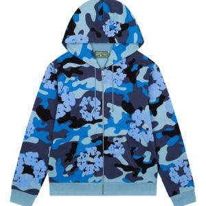 Denim Tears Merch Wreath zip-up Hoodie