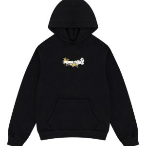 Denim Tears Merch floral-print Black Hoodie