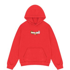 Denim Tears Merch floral-embroidery Hoodie