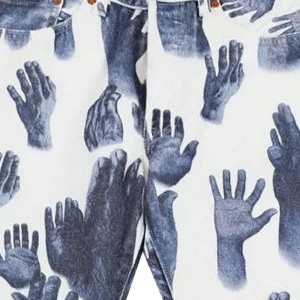 Denim Tears Hand Print Belt loops Jean