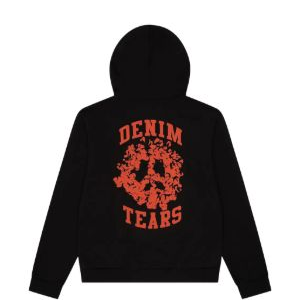 Denim Tears Merch Zip Black Hoodie